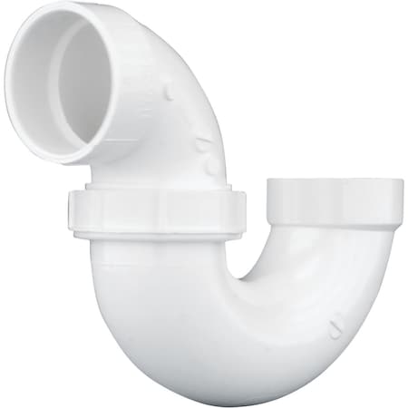 Charlotte Pipe And Foundry 2 In. White PVC P-Trap with Union PVC 00708P 1000HA